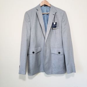 Stafford slim fit gray blazer 42L
